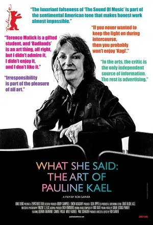 Ce qu'elle a dit: L'art de Pauline Kael
