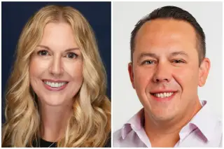 Der Erin Calhoun von Versant für die Veranschaulichung von Paramount und Steve Arocho von MLB als Führungskräfte der Kommunikation